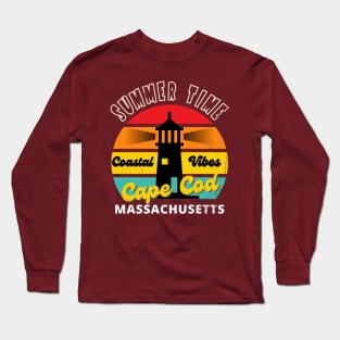 Summer Time Coastal Vibes in Cape Cod, Massachusetts Long Sleeve T-Shirt